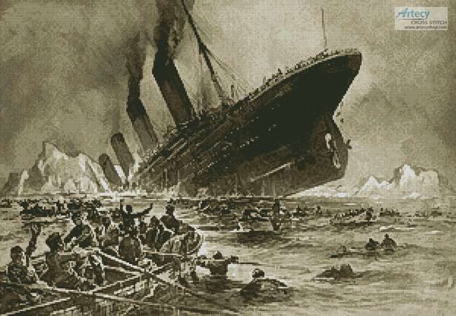Titanic Sinking - Click Image to Close